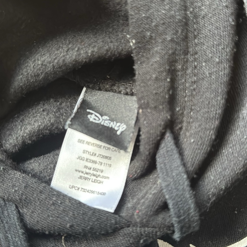 Disney Mickey Mouse Hoodie Set Size L Black Sweatshirt Joggers Lounge - Picture 3 of 10